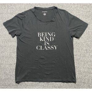 Banana Republic Black Rolled Sleeve T Shirt Adult Size XS